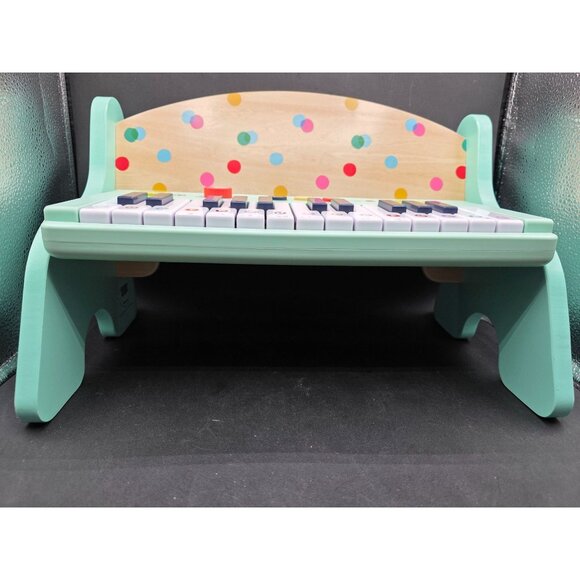 GiggleScape Colorful Wooden Toy Keyboard With Lights & Sounds - Picture 3 of 6